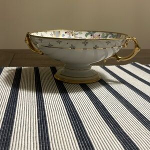 Elegant Antique Decorative Footed Centerpiece Bowl